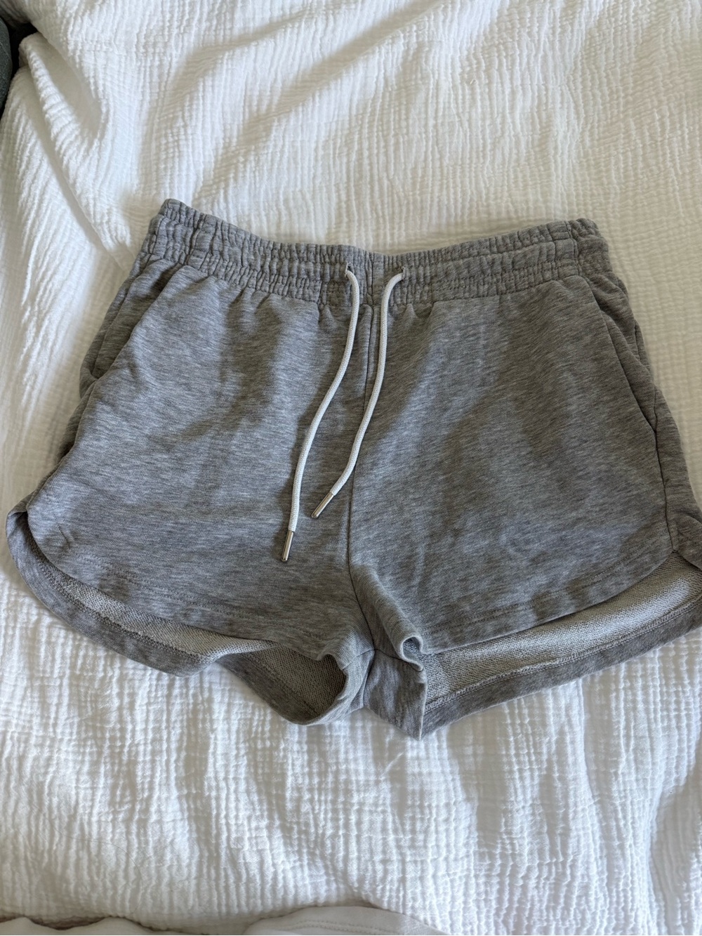 H&M Gray Women's Athletic Drawstring Lounge Shorts